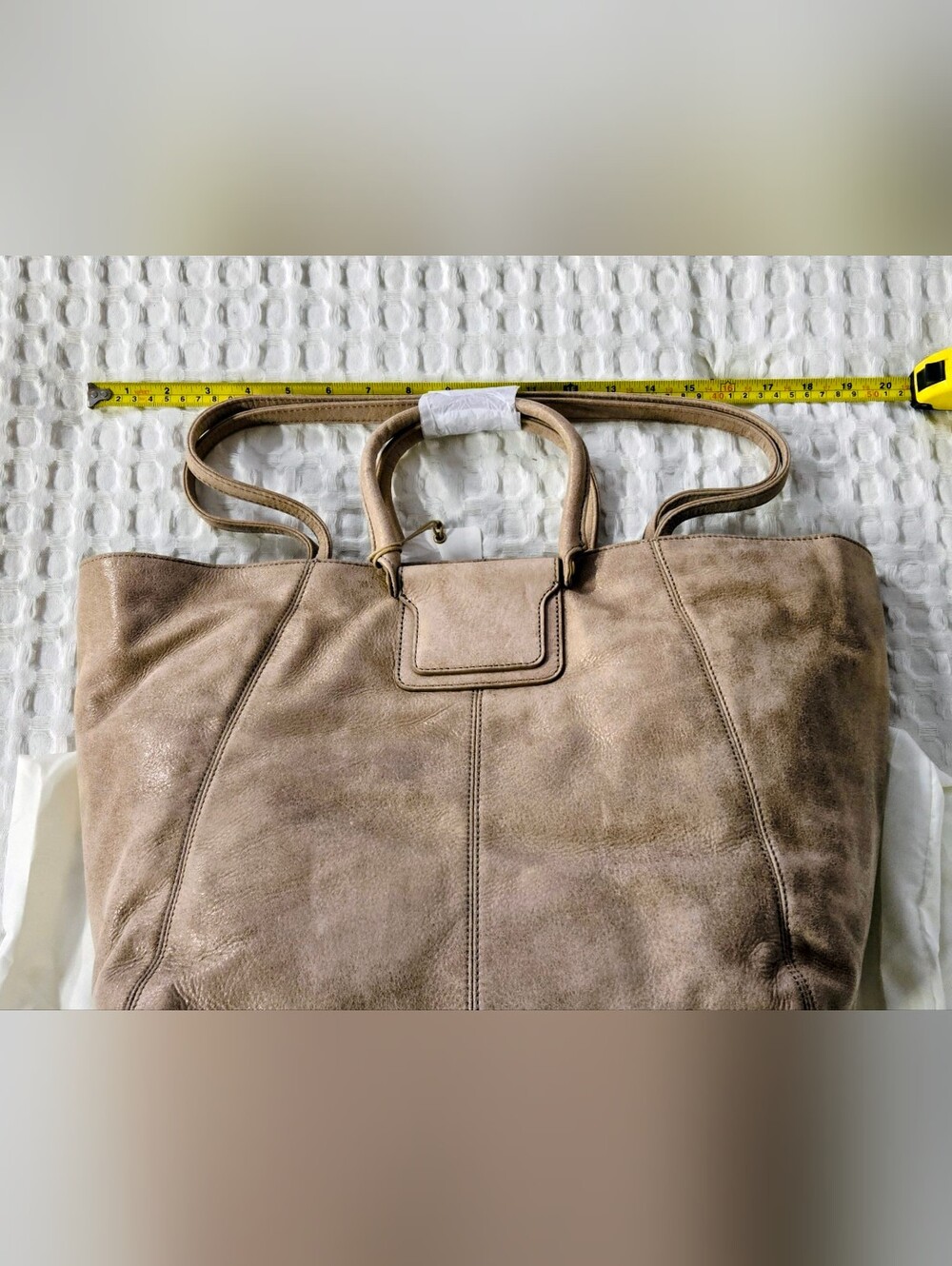 HOBO Taupe Buffed LeatherShoulder Tote with Leopard-Print Accessory 8pc Set Set - Picture 12 of 16